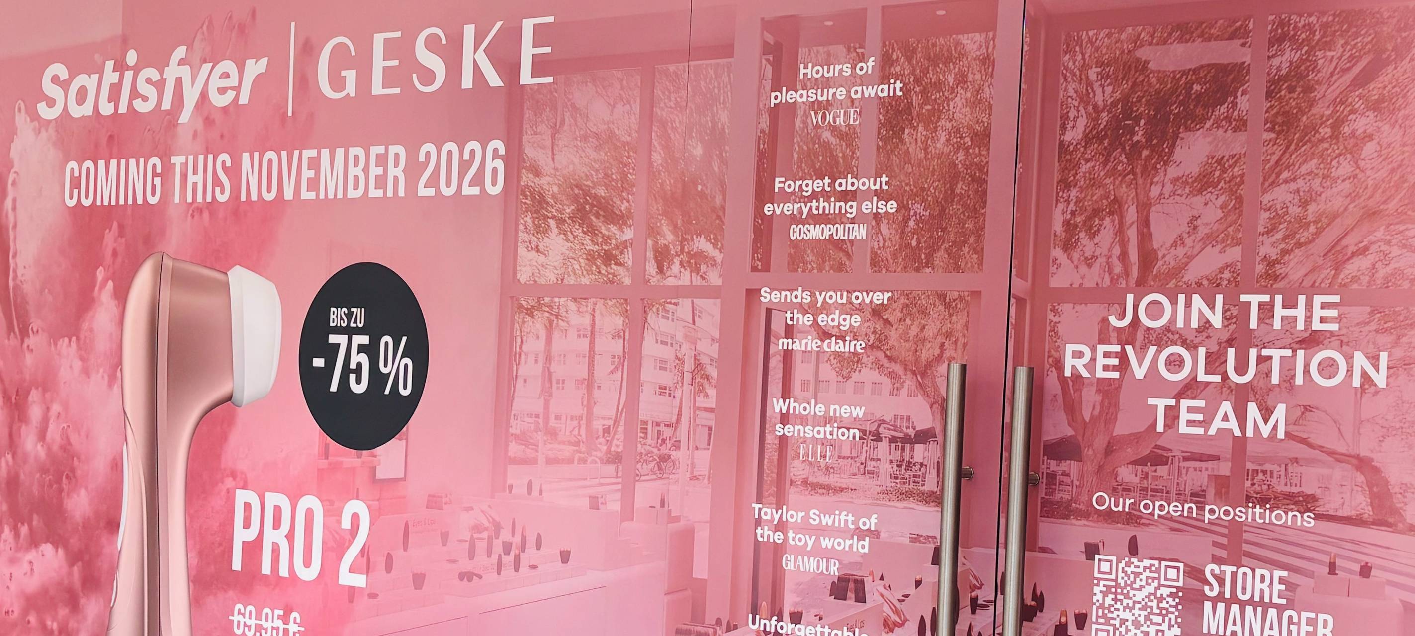 Einer der neuen Läden in der ThierGalerie: Satisfyer / Geske