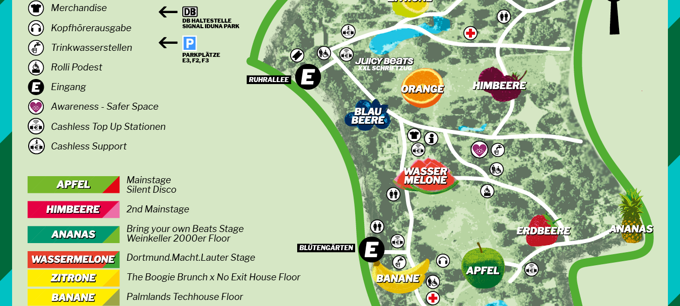 Juicy Beats 2026 Parkplan